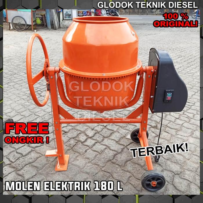 ALAT ADUK SEMEN MINI MOLEN LISTRIK MINI MIXER MINI 180L