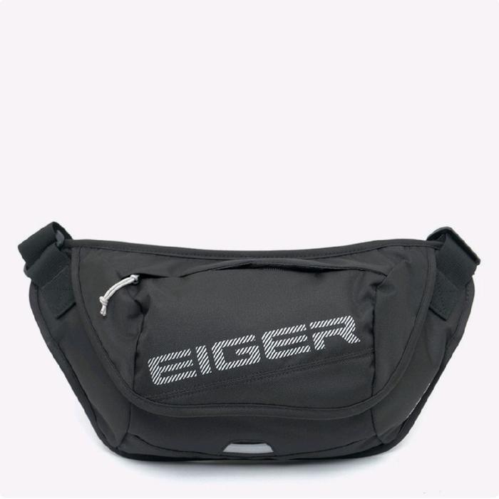 Tas EIGER ALPINE W CROSS SLINGBAG tas selempang tas pinggang Waistbag -Hitam