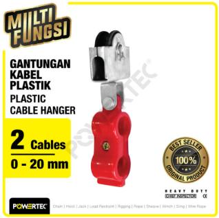 NEW CABLE HANGER PVC 0-20MM GANTUNGAN KABEL CARRIER ROLLER SLING POWERTEC