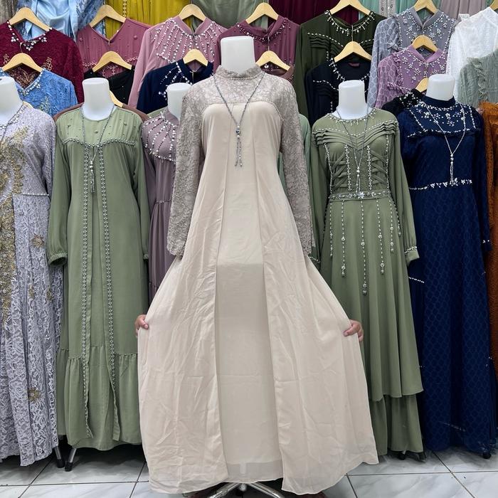 Gamis Idola Payet Ceruty Babydool Super Premium