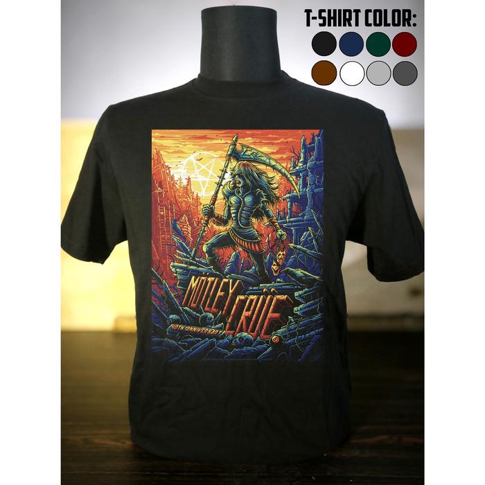 Kaos Band Motley Crue Katun Premium - Motley Crue 001