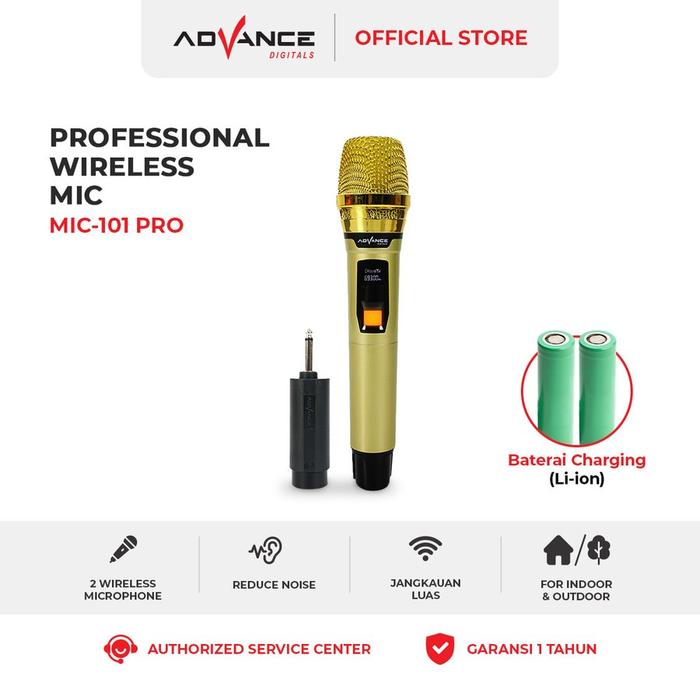 Microphone Advance MIC-101 PRO Profesional Mic Wireless