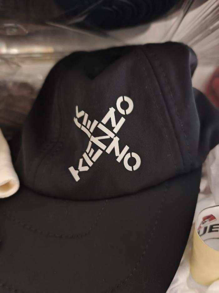 TOPI KENZO BLACK WHITE BASEBALL CAP OS ORIGINAL FULLSET AUTHENTIC