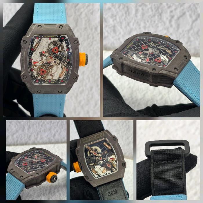 Richard Mille RM 27-04 Rafa Tourbillon Manual Winding Swiss Automatic Blue Black Dial