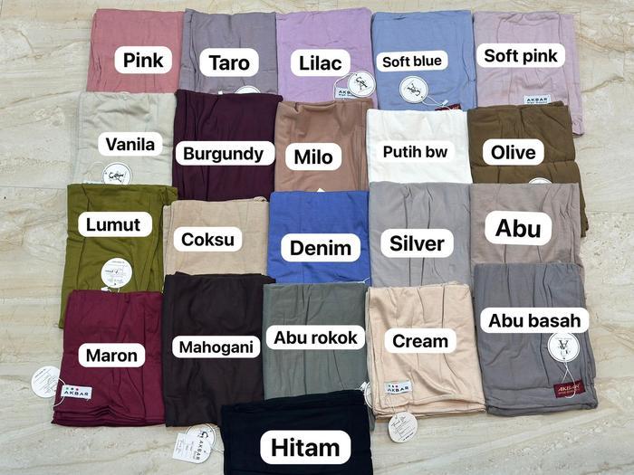 [Beli Banyak Lebih Murah] Akbar Scarf Pashmina Kaos Airflow Meleyot Rayon Cooltech Size 180x75cm - P