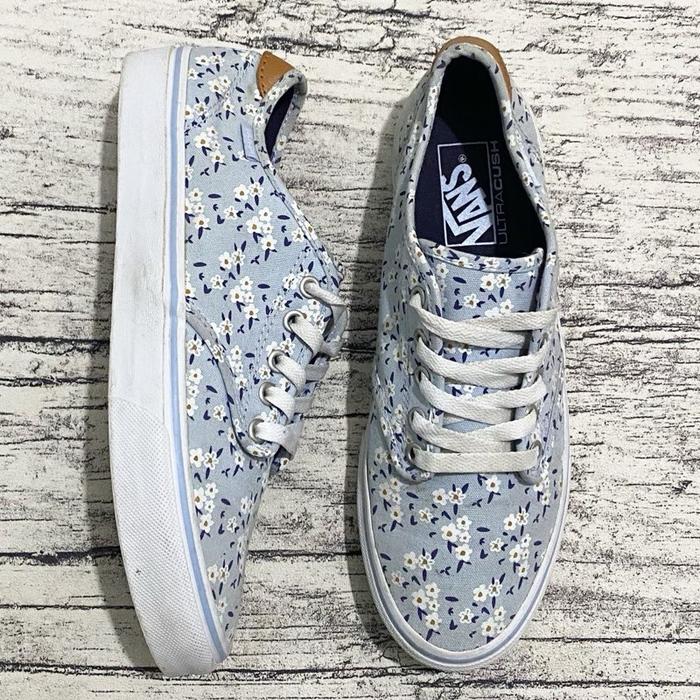 Sepatu Vans Atwood Flower Light Blue Second - Size 40