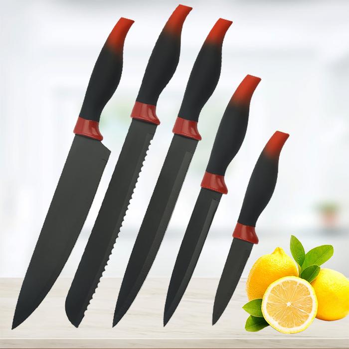 5pcs Knife Set Kitchen Knife Chef Knife Stainless Steel Knife with