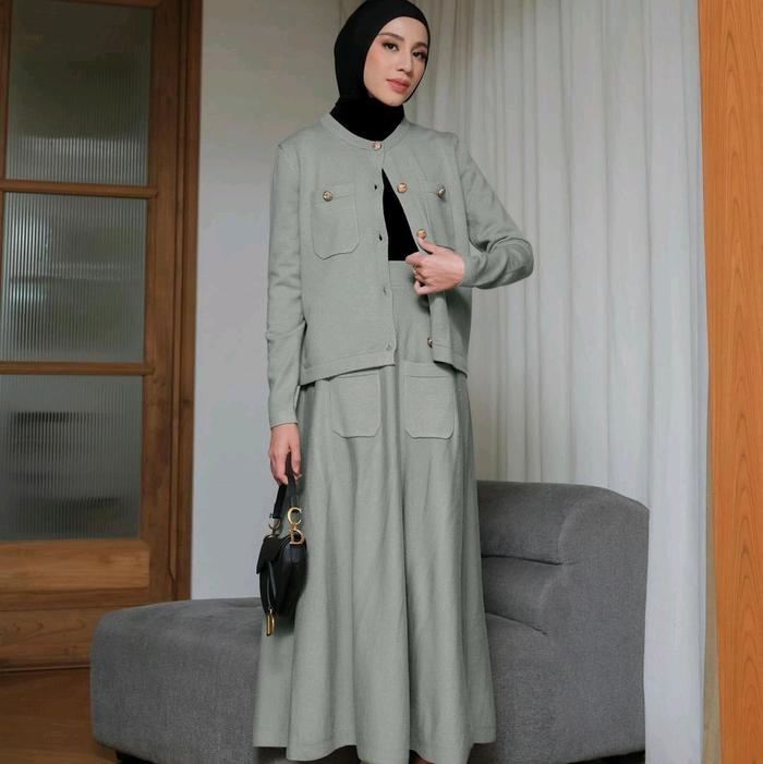 GONEGANI IMA SET SOFT KNIT ONESET WANITA