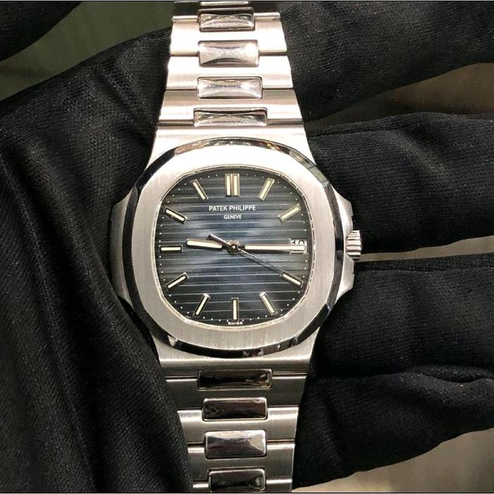 JAM TANGAN SPESIAL MEWAH DAN ELEGAN IP4T3K PH1LLIPE PP5711 NAUTILU5 SWISS MATIC DM 40MM PLAT BIRU
