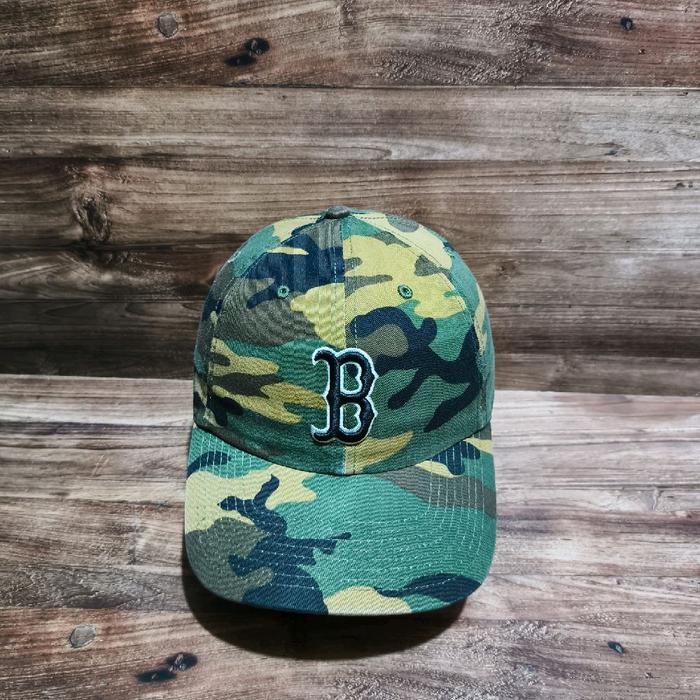 topi baseball caps mlb twins boston redsox logo camo