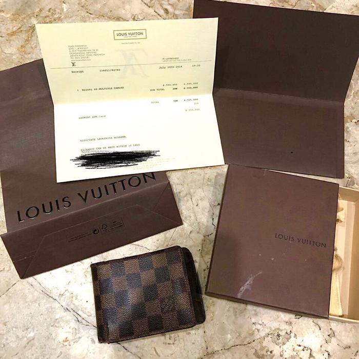 Dompet pria preloved LV louis vuitton original bekas kondisi apa adanya