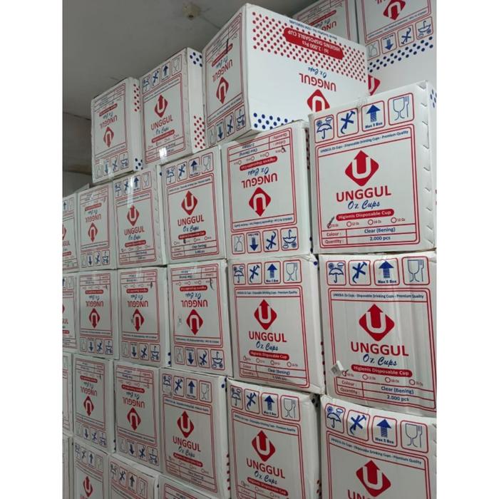 Safitiri [Harga Pabrik] Cup Unggul 10-12-14-16Oz Datar 1 Karton Isi 40 Slop (2000Pcs) Best Seller