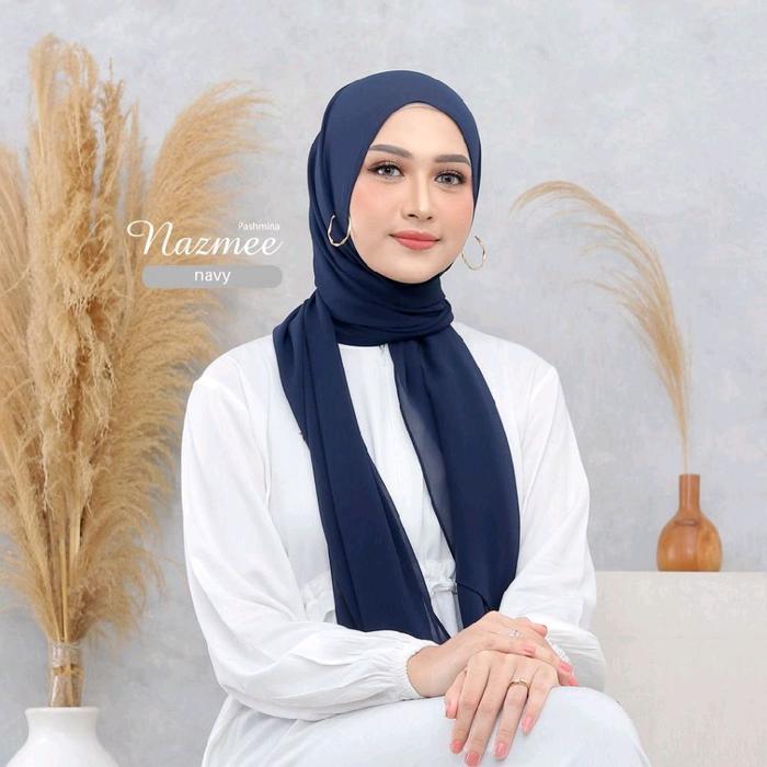 Yessana - Pashmina Nazmee  Hijab Pashmina Ceruty Ultimate High Quality | Look Mewah & Elegan