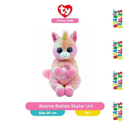 TY Beanie Bellies Skylar Unicorn - Boneka Unicorn