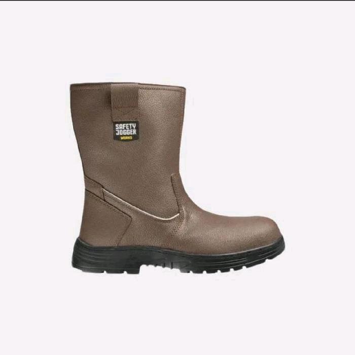 Safety Jogger Canyon S3 Kulit Coklat Dengan sole Karet Dan Steel Toecap - Baja Sepatu Safety Jogger 