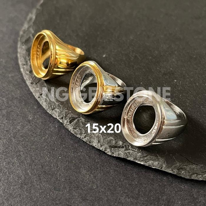 CINCIN EMBAN TITANIUM 15x20 MOTIF SALUR
