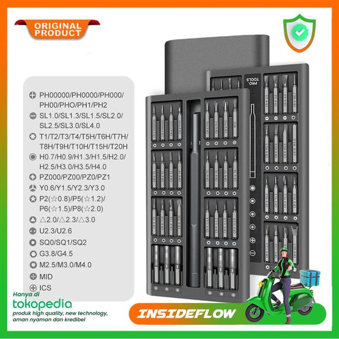 OBENG SERVIS FULL SET MAGNET REPARASI HP LAPTOP KACAMATA JAM TANGAN