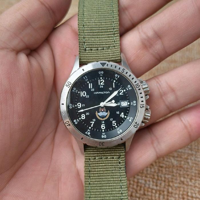 Jam Hamilton Khaki Quartz Original Swiss Made Murah