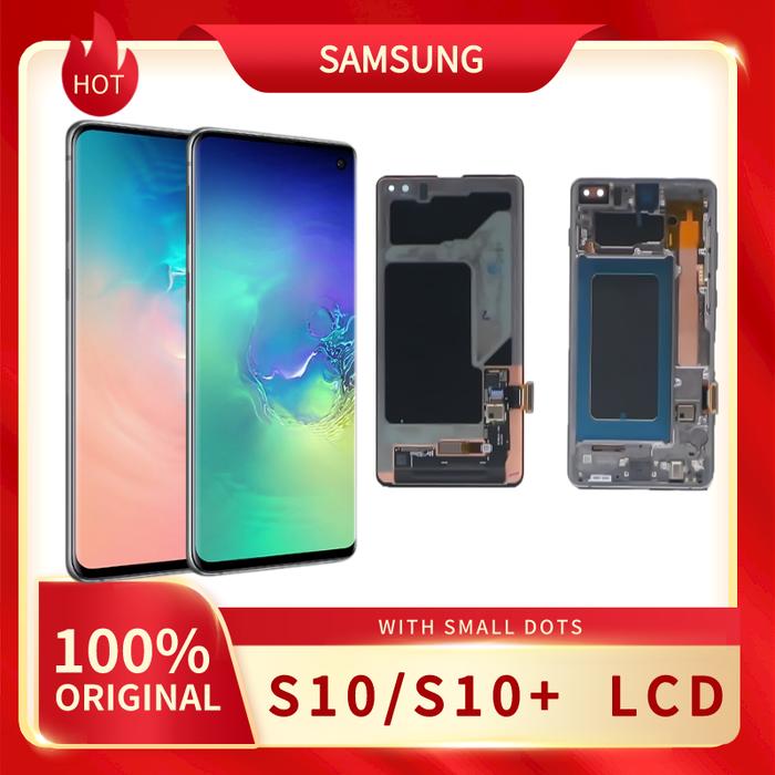 Original AMOLED S10 LCD Screen For Samsung S10 Plus Display G973
