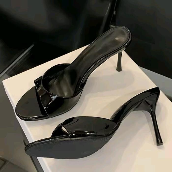 Sandal tinggi 7cm-Sandal wanita+model slop
