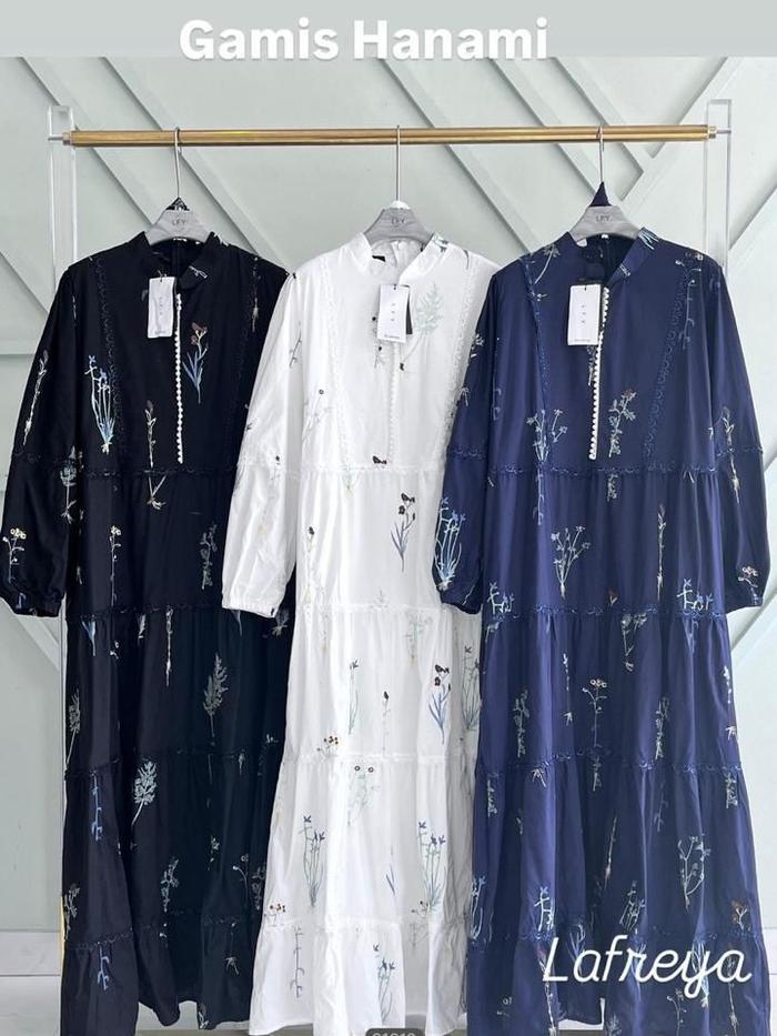 Nae Ella LFY Gamis Hanami Fashion  Muslim Import Premium Wanita