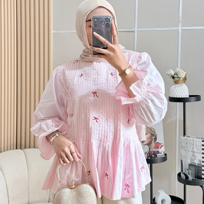 Arelova Blouse | Blouse Coquette Wanita