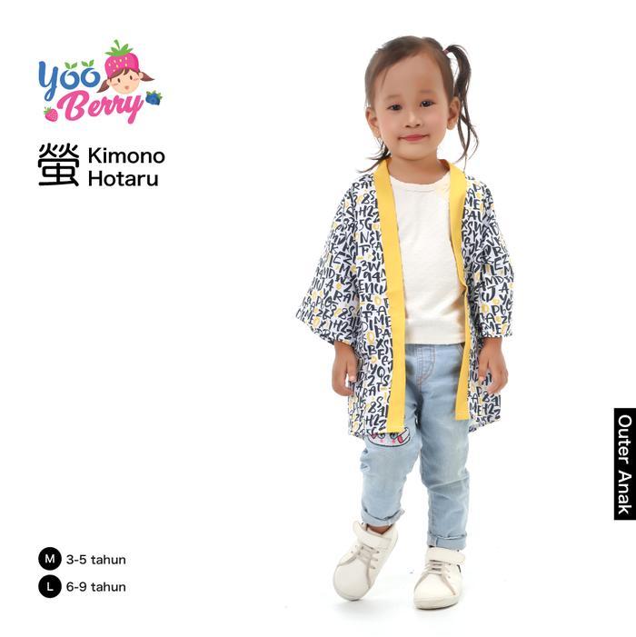 Yooberry Outer Kimono Anak Hotaru Kids Baju Yukata Perempuan Laki Terlaris