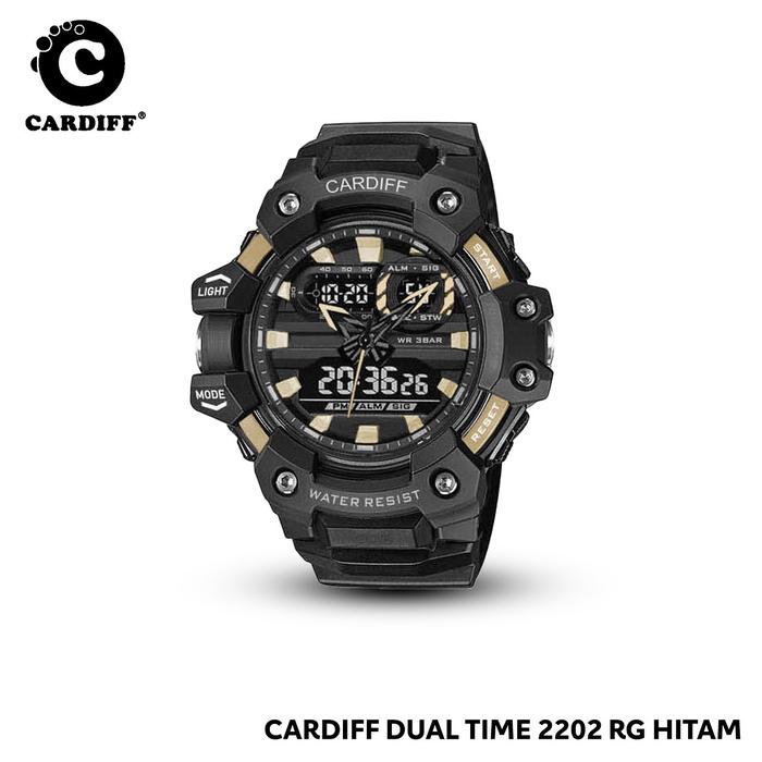 Jam Cardiff Original Pria (Bisa COD) Jam Analog-Digital Elegan