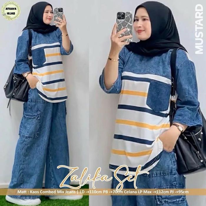 VITO SET // ZALIKA SET// SETELAN CELANA JEANS MIX COMBED// SETELAN MURAH