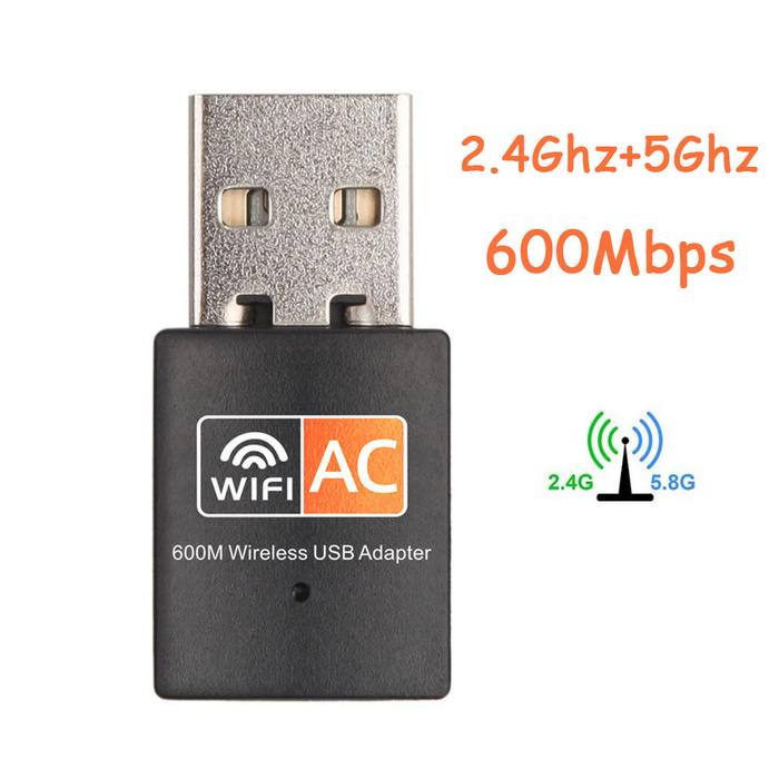 600Mbps Wireless USB WiFi Adapter Receiver wifi Dongle PC Network Card Dual Band wifi 5Ghz Adapter F