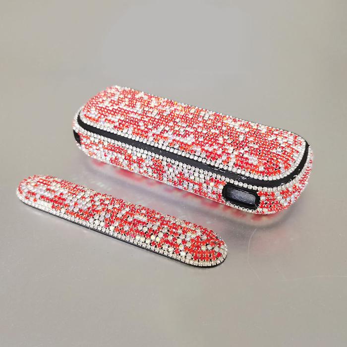 Fashion Bling Leather Case + Side Cover for IQOS 3 Duo Holder