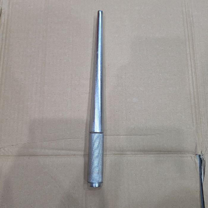 Sunglon 28cm Besi-Ring Mandrel Besi Chrome - Alat Ukur & Pembentuk Ukuran Cincin Tanpa Skala