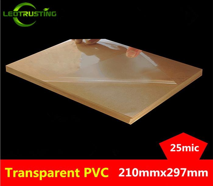 50 sheets A4 Size 210mmx297mm Clear Blank Glossy PVC Sticker Vinyl