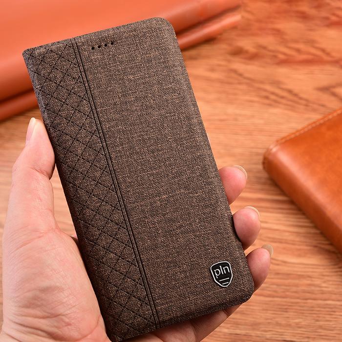 Business Cloth Leather Magnetic Flip Phone Case for OPPO Reno 5 6 7