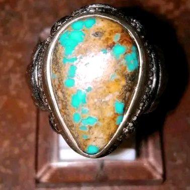 Cincin Pirus Persia biru fancy-Pirus Persia beras kutah biru fancy Batu