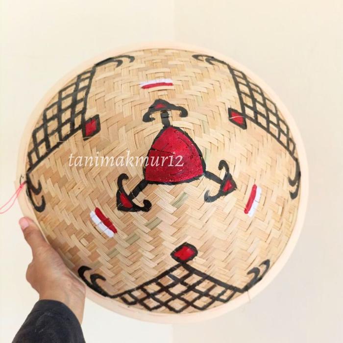 CAPING BATIK DIAMETER 38-40CM TOPI PETANI