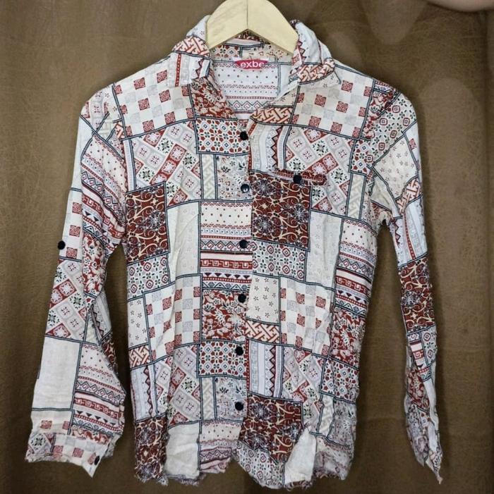 Kemeja Motif katun No minus ( exbe )