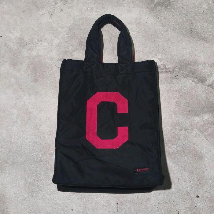 Tas tote bag wanita covernat hitam pink bekas