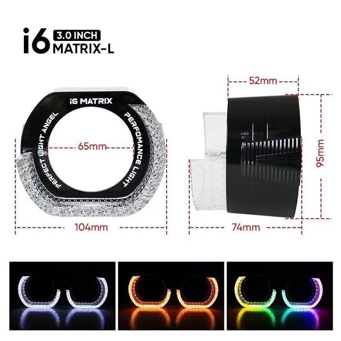 Ready Stok 5D Premium Shroud Crystal Angel Eyes Rgb Matrix Glory Vietnam Style Vahid Bluetooth Apps 