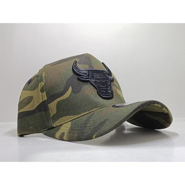 Topi Bulls Hitam Bahan Camo Coklat Topi Import  Topi Premium