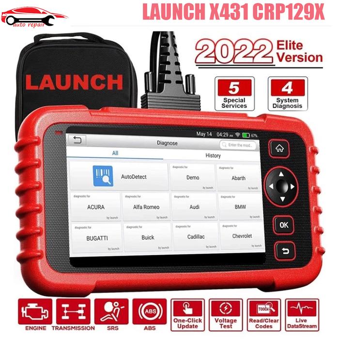 LAUNCH X431 CRP129X OBD2 Scanner Auto Diagnostic Tools TMPS