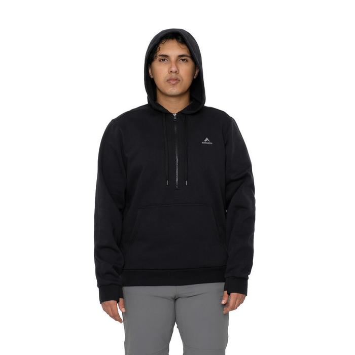 EIGER JAKET SANTALUM SWEATER JACKET Pria Hitam Casual Cowok