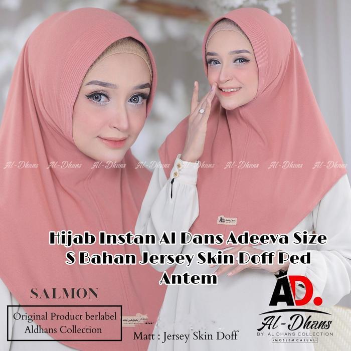 Hijab Al-Dans Adeeva Size S Bahan Jersey Skin Doff Ped Antem