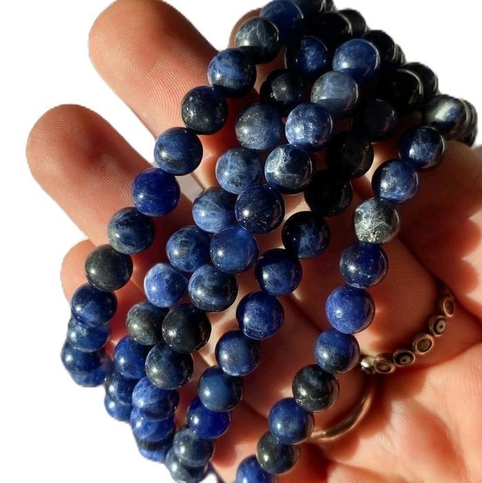 Sodalite bracelet, Sodalite mix Citrine, Sodalite mix Rose Quartz, Sodalite mix Amethyst and Clear Q