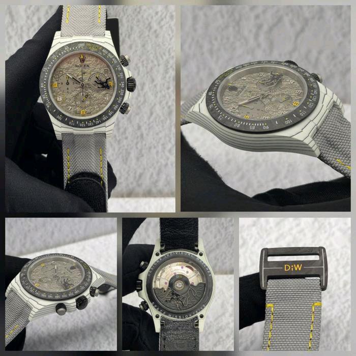 Terbaru Jam Tangan Rlx Daytona Space Mission Swiss Automatic DIW Dial Carbon