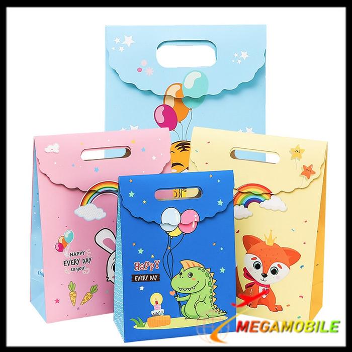 MM Goodie Bag Karakter Animal Tas Bingkisan Hadiah Hampers Ulang Tahun Anak Karkater Hewan Souvenir 