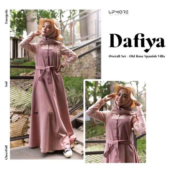 DAFIYA GAMIS OLD ROSE BY UPMORE Muslim