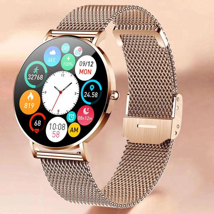 2022 Ultra-Thin Smartwatch Women AMOLED 360*360 HD Screen Always On