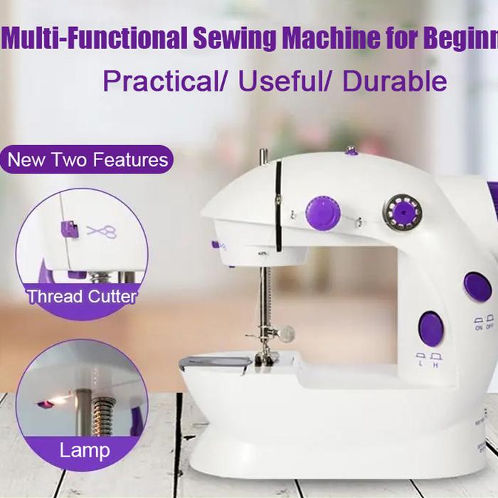 Mini Sewing Machine Multifunction Sewing Machine with Light Cutter