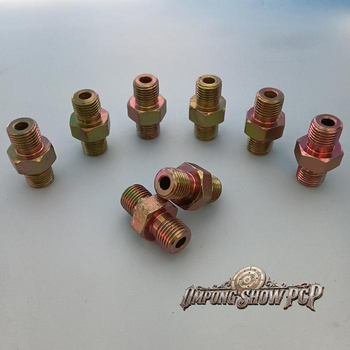 Sambungan Filter Pompa PCP, Drat Dobel M10X1, Double Drat, Adapter Pompa PCP, Sparepart Pompa PCP